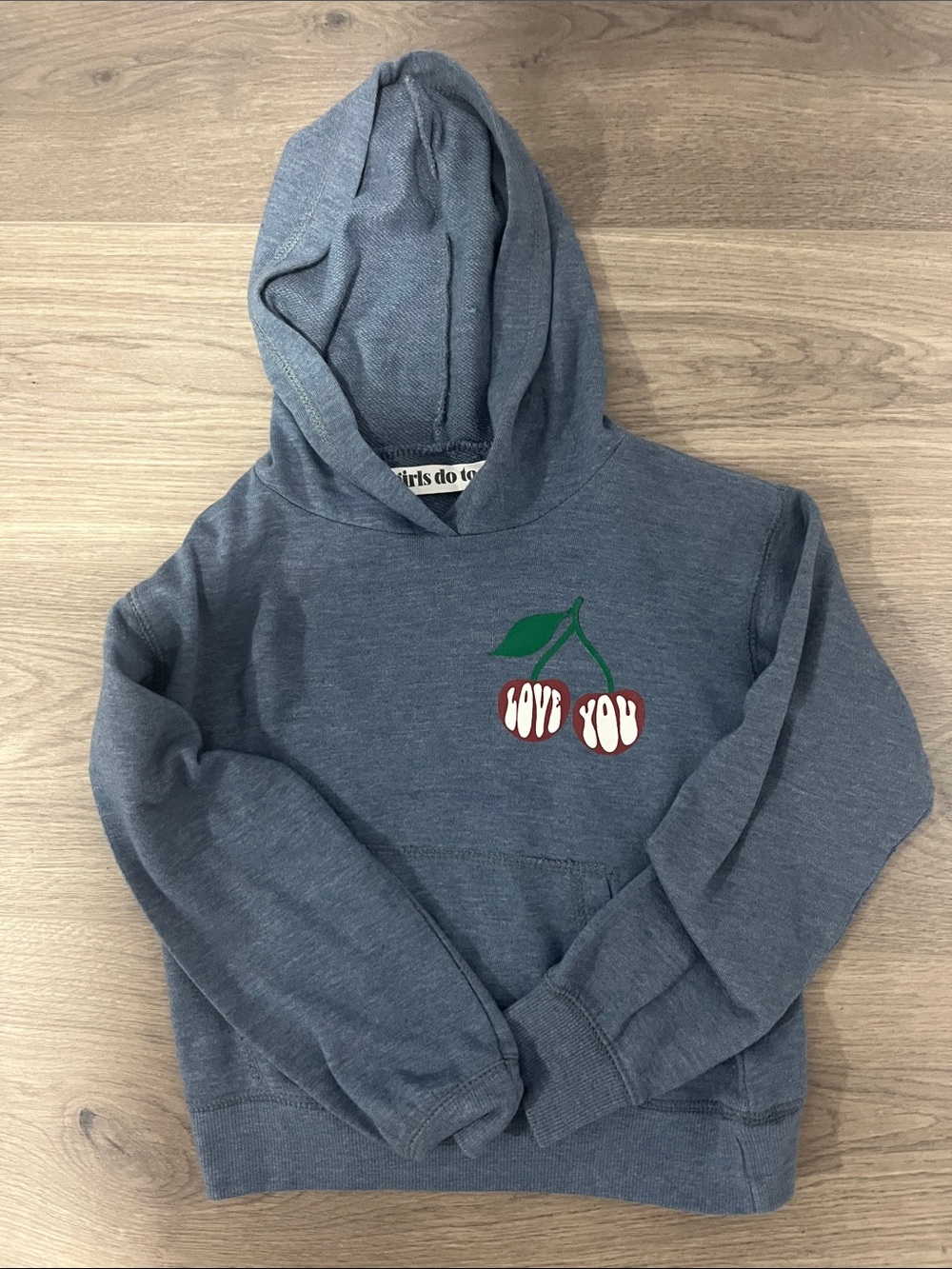 Girls do too size 5 blue sweatshirt